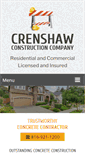 Mobile Screenshot of crenshawconstruction.com
